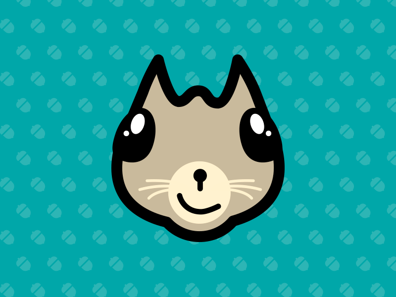 Crazy Squirrel animation character emoji gif logo