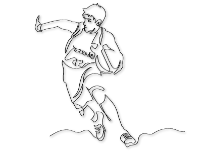 Basketball player spaghetti design basketball branding design flat illustration lineart noodles player spaghetti vector