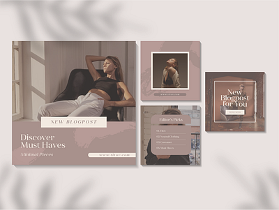Titov Social Media Concept blog blog design branding design feminine feminine design minimal minimalist typography