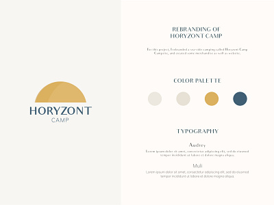 Horyzont Camp - reBranding branding camp design logo vector