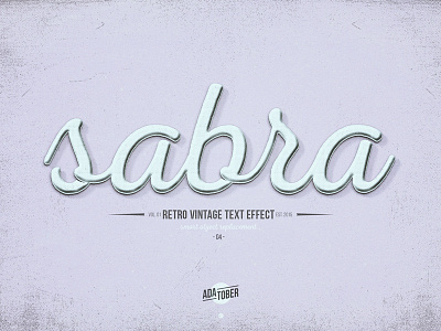 Retro Vintage Text Effect 04