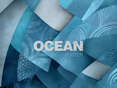 Ocean illustration blue design graphic design illustrations nature ocean posters water