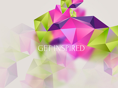 Get inspired design get inspired graphic green illustrations inspiration pink posters vector