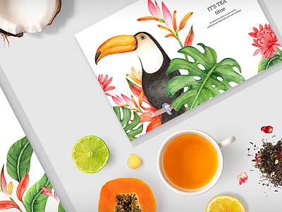 It's tea time art branding enviroment graphic design illustration jdstyle nature tea wallpaper world