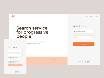 Search website, Sign in page clean clean design colors form log in login minimal minimalism registration search sign in sign up signin signup tabs ui ux web design webdesign website