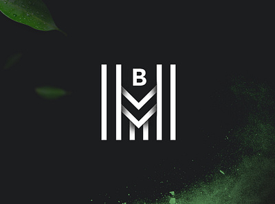Black Matcha – Logo Design black brand branding design geometric geometry lines logo matcha zen