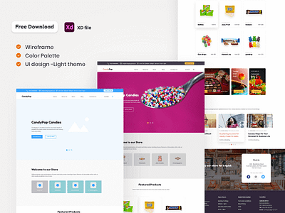 CandyPop online store homepage [FREE DOWNLOAD]