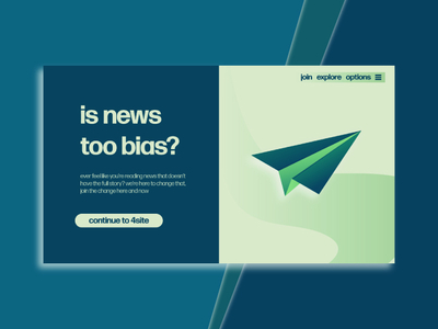 is news too bias? - Landing Page for "4site"