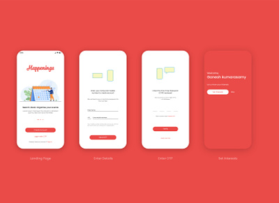Login page design app design ui ux