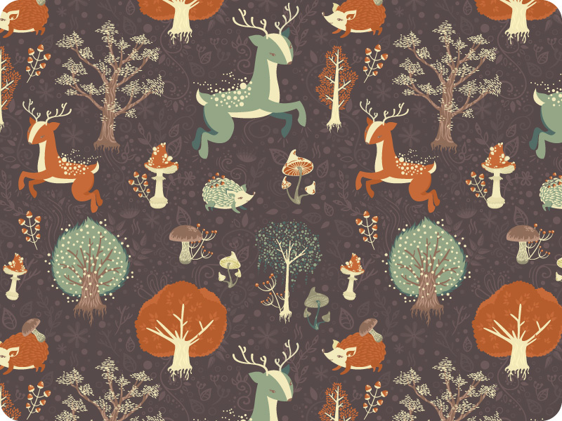 Magical forest by Yulia Sokolova on Dribbble