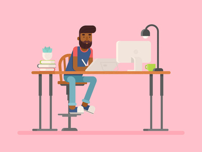 Flat Designer Character