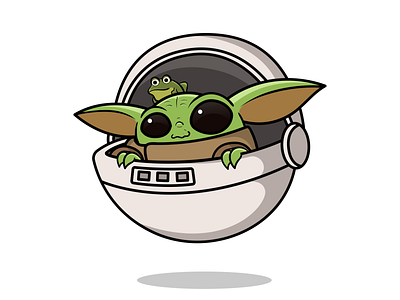 Baby yoda by Mary Yaremenko on Dribbble