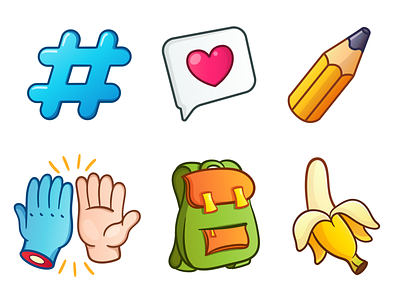 Highlights icons for Instagram adobe illustrator bagpack banana highlight icon pencil vector