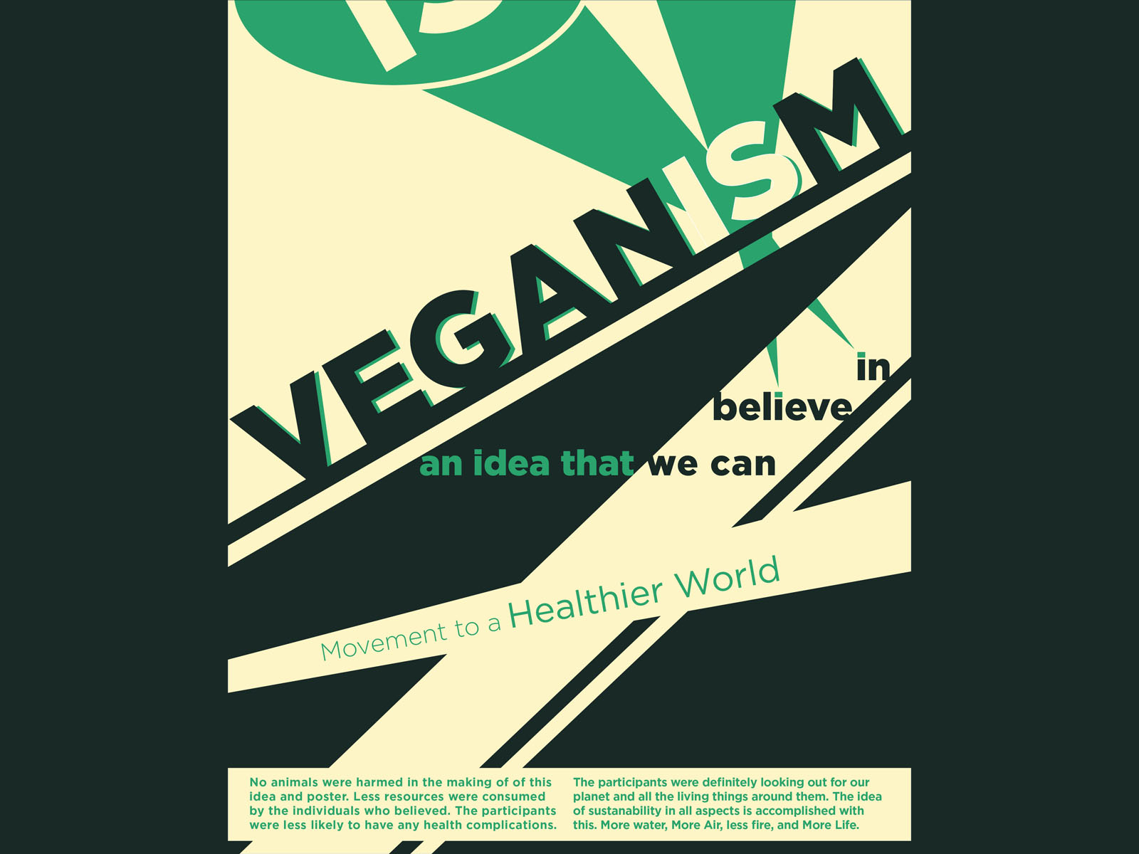 Vegan Poster by Kristoffer Pareja on Dribbble