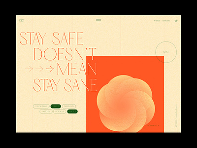 Stay Safe Doesn't Mean Stay Sane. design illustration design ui ui design web
