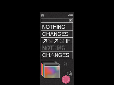 Nothing Changes If Nothing Changes animation app illustration ui design vector web