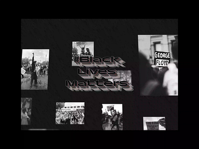 Black Lives Matters. animation blacklivesmatters design typography ui design web