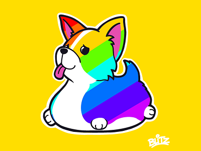 Rubber Corgi corgi illustration procreate