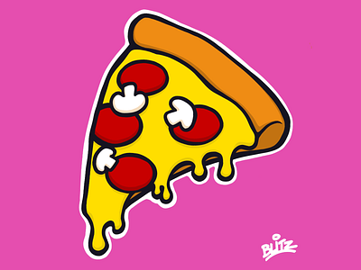 Pizza illustration pizza procreate