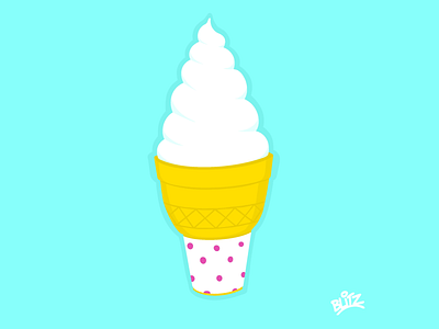 Ice Cream food ice cream illustration procreate