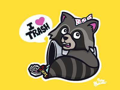 Trash Panda (with a Bow)