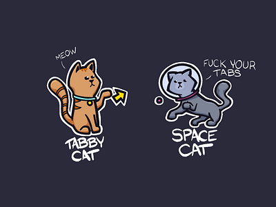 Tabby Cat vs. Space Cat