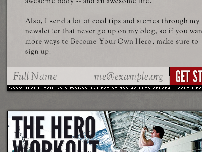 The Nate Green Experience v5.0 client work typography web design