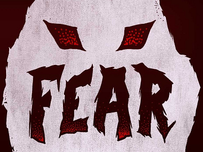 Overcoming Fear fear illustration typography