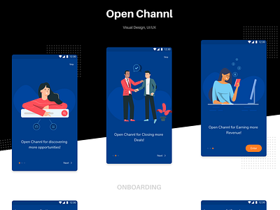 Open Channl Mobile App android app app design illustration mobile mobile app ui ui design ux ux design