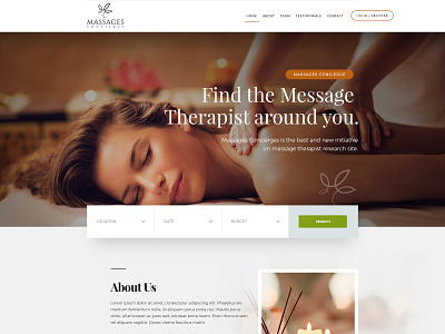 Message Therapy mockup photoshop web design website