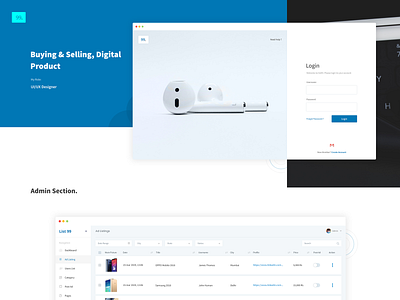 Marketplace Admin ui ui deisgn ui web design ux ui ux web web design website