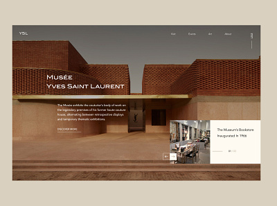 Yves Saint Laurent design interface ui web web design website