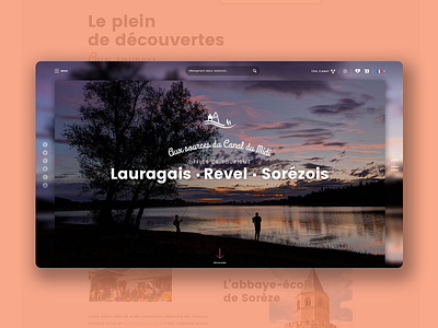 Canal du midi 2017 design flat minimal ui web website