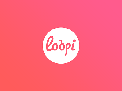 Loopi logo 2016 bike branding bycicle design flat logo minimal tourism vector