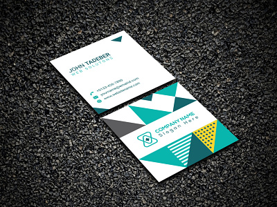 Square Business Card Design Free Download - Hello Dribbble