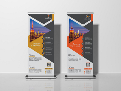 Roll-Up Banner Design Free Template Download - Hello Dribbblei