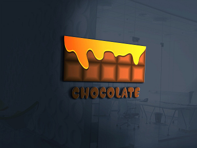 Chocolate logo 3d logo design