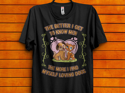 Dog Lovers Custom Tshirt Design Bundle With creative Mockup