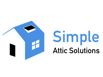 Simple Attic Solutions Logo attic branding logo simple