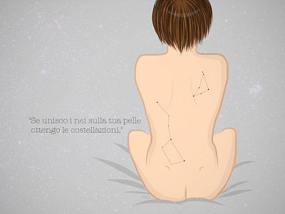 Costellazioni constellations girl illustration song