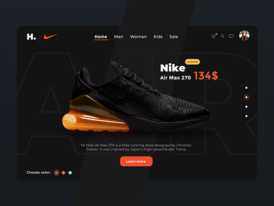 Sneaker shop nike web design web development