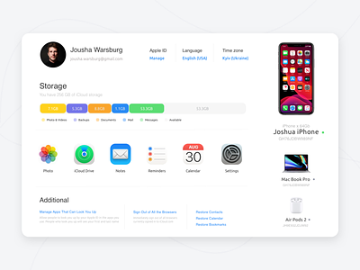 iCloud redesign web design web development