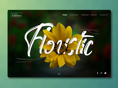 Online Flower Shop app design flat flower flowers illustration interface landing layout online shop sketch ui ux web