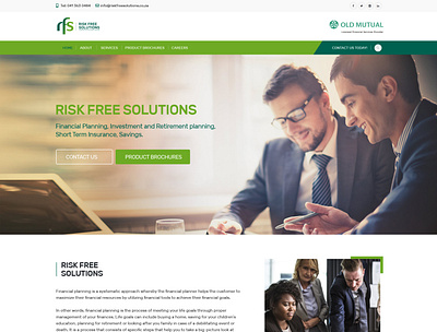 Financial Planning Website design web website