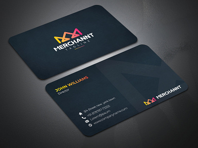 Business Card Design For Merchant Company business business card business card design business cards businesscard card card design cards cards ui creative creative business card design creative design identity card design identity design trending trending designs trending ui unique business card unique business card design