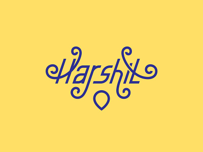 Harshit Logo branding lettering logo modern sans sketching type type design typography