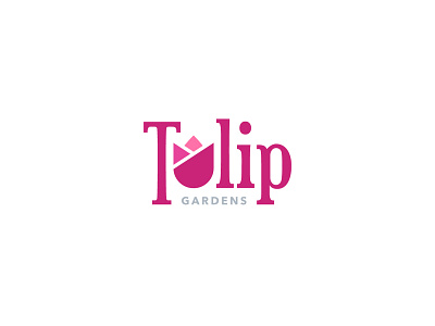 Tulip Gardens logomark brand brand identity branding icon illustration logo logo design logodesign logotype