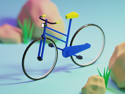 Lowpoly Bicycle made in Blender 3dart 3dillustration blender3d blender3dart digitalart illustration illustrationart isometric isometricdesign lowpoly lowpoly3d lowpolyart madewithblender