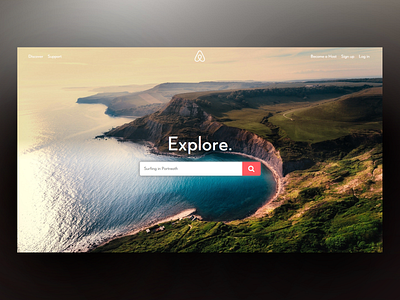 Airbnb Homepage Concept