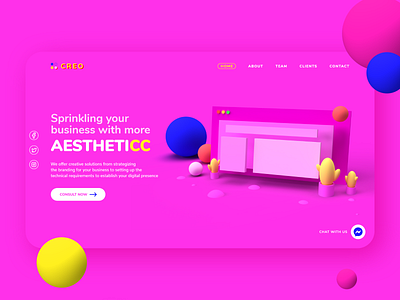 CREO - Creative Solutions Agency Landing page